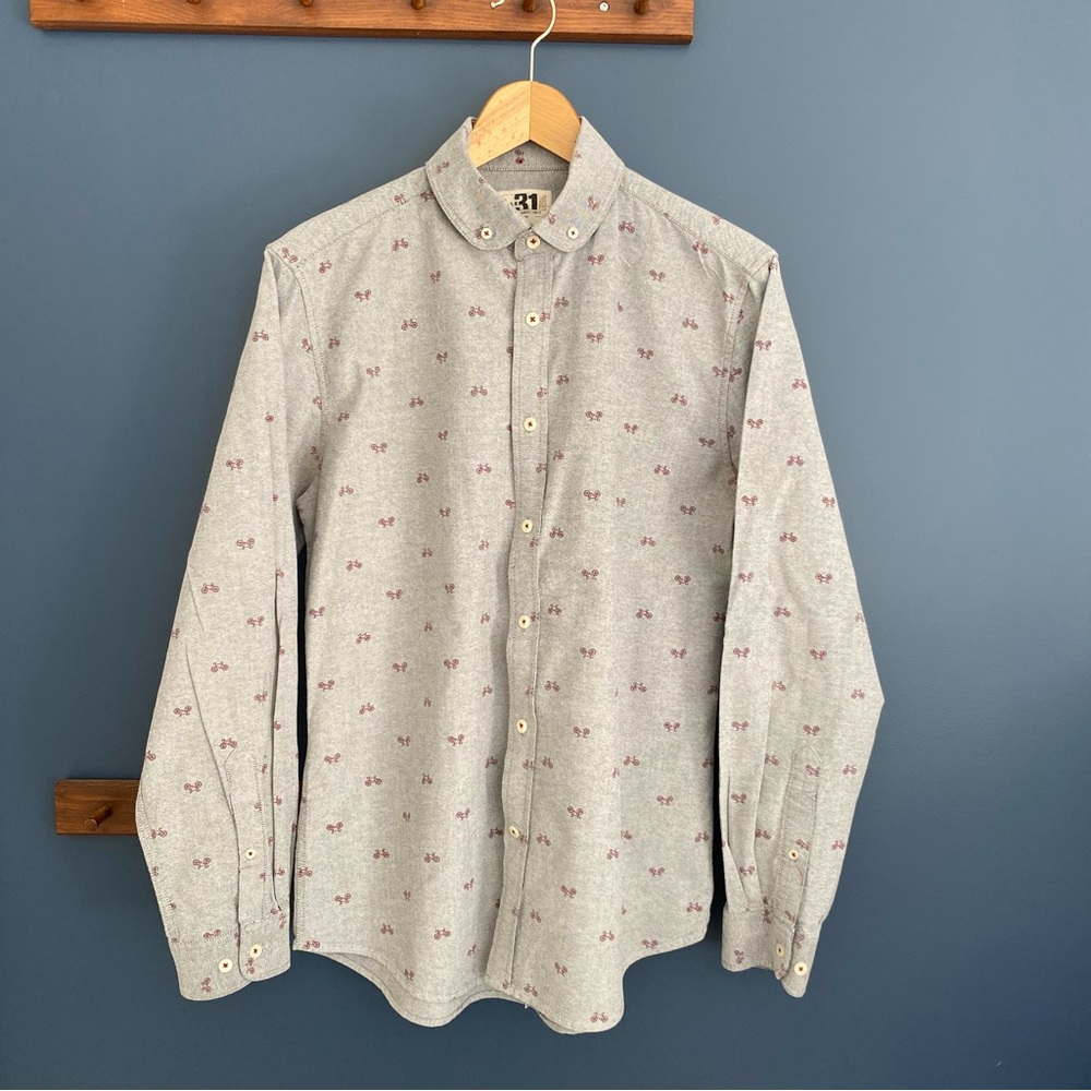 Heritage Gray Shirt with Red Accents